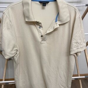 Banana Republic Cream Polo Shirt